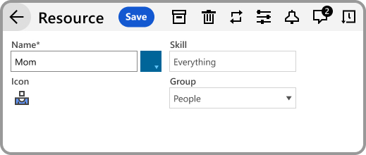 Custom data fields allow you to add data about resources. Then you pick the best resource for your thanksgiving dinner. 