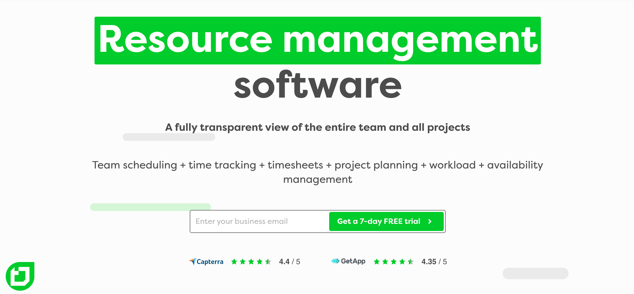 Teamdeck is resource management software used for a transparent view of the team and projects