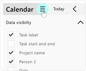 Calendar View Settings. 