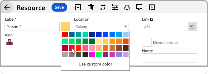 In Ganttic each resource can have a different color, making it easier to spot whose tasks are who's on the Gantt chart. 