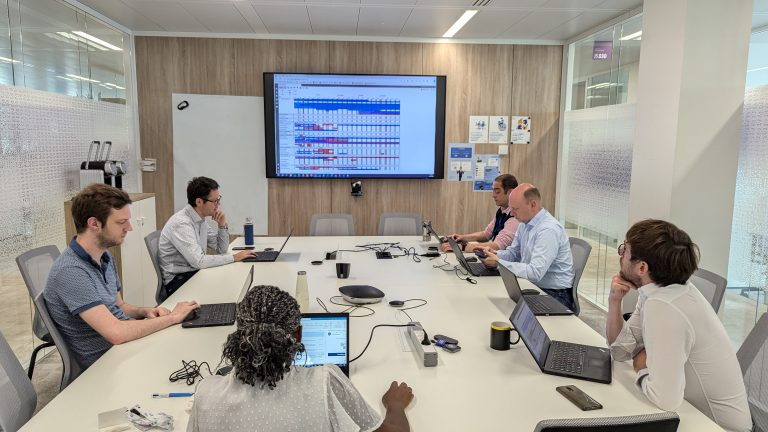 Th RATP Group's ADO-IE team doing their meeting with Ganttic. 